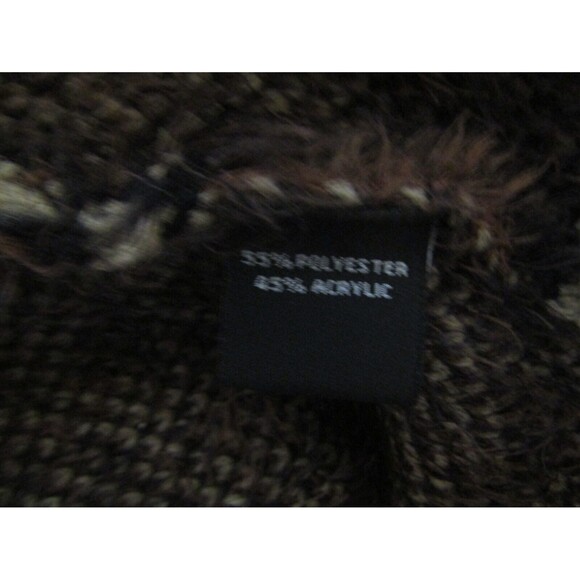 MK Metric Knits Cardigan Leopard Animal Print Fuzzy Ultra Soft Sweater Size L - Picture 9 of 10